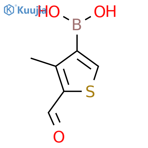 2-Formyl-3-methylthiophene-4-boronic acid structure