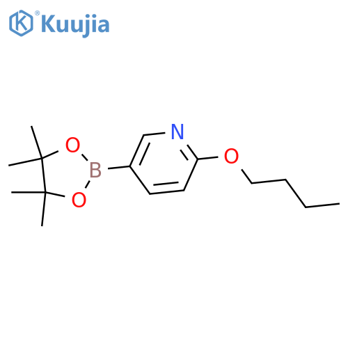 2-Butoxy-5-(4,4,5,5-tetramethyl-1,3,2-dioxaborolan-2-yl)pyridine structure