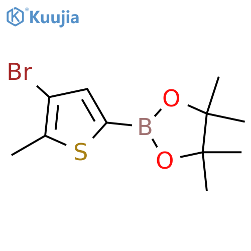4-Bromo-5-methyl-thiophene-2-boronic acid pinacol ester structure