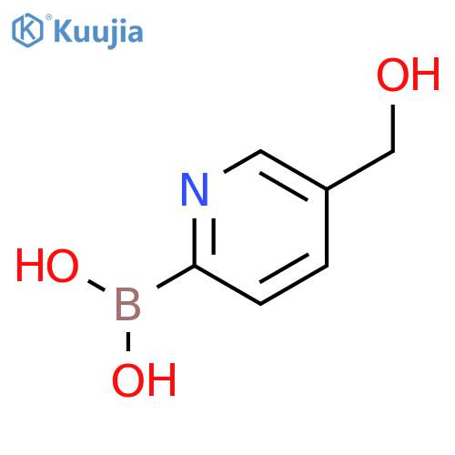(5-(Hydroxymethyl)pyridin-2-yl)boronic acid structure