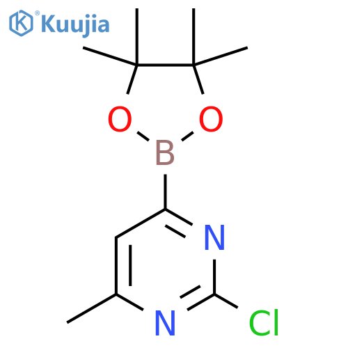 2-Chloro-4-methyl-6-(4,4,5,5-tetramethyl-1,3,2-dioxaborolan-2-yl)-pyrimidine structure