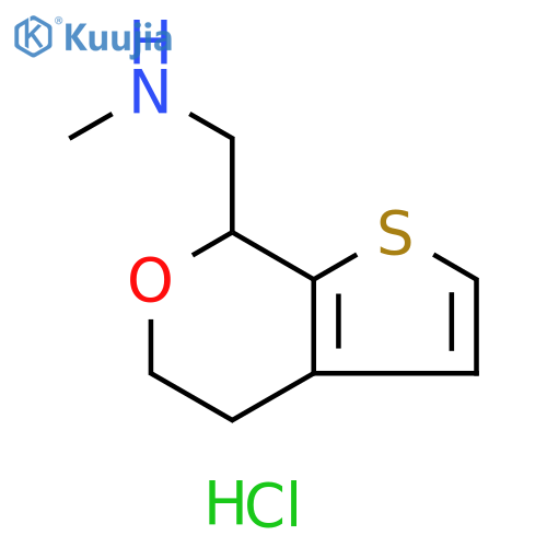 4,7-dihydro-N-methyl-5H-Thieno[2,3-c]pyran-7-methanamine hydrochloride structure