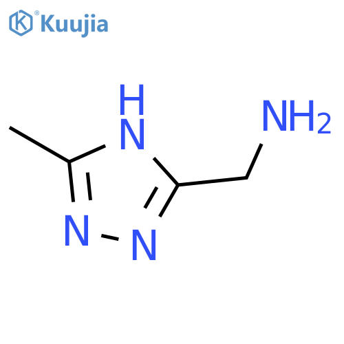 3-Methyl-1H-1,2,4-triazole-5-methanamine structure