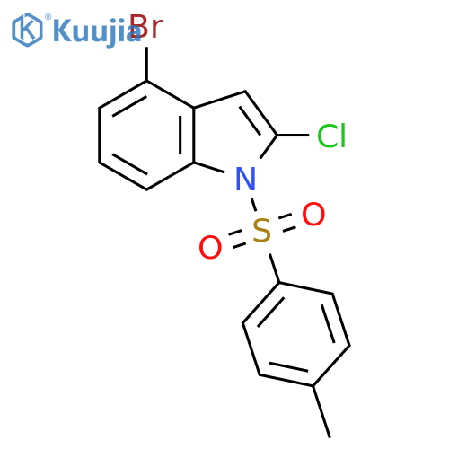 4-Bromo-2-chloro-1-tosyl-1H-indole structure