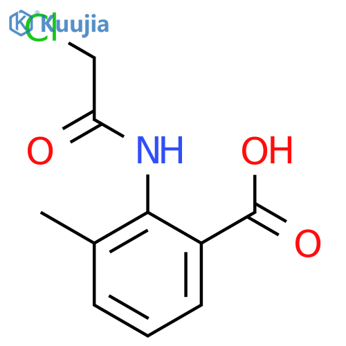 2-(2-chloroacetamido)-3-methylbenzoic acid structure