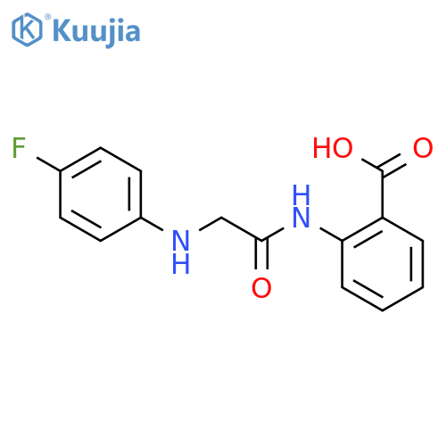 Benzoic acid, 2-[[[(4-fluorophenyl)amino]acetyl]amino]- structure