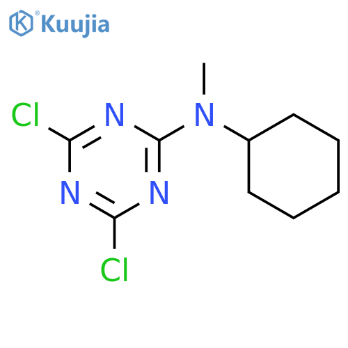 1,3,5-Triazin-2-amine, 4,6-dichloro-N-cyclohexyl-N-methyl- structure