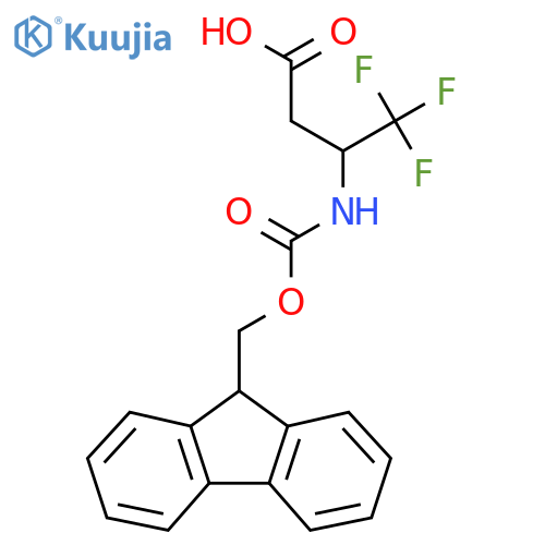 Fmoc-3-amino-4,4,4-trifluorobutyric acid structure