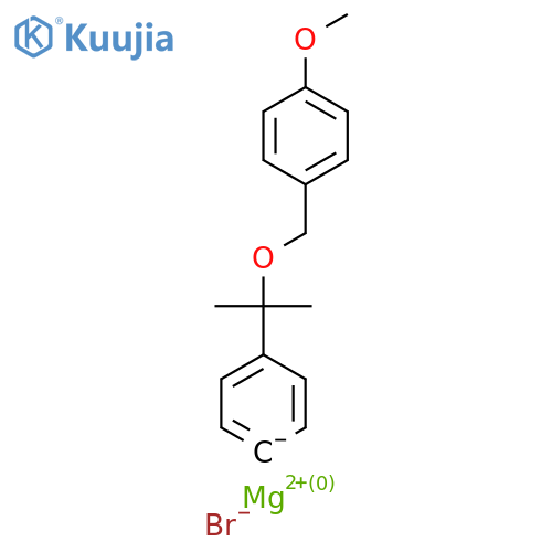 (4-(2-((4-Methoxybenzyl)oxy)propan-2-yl)phenyl)magnesium bromide structure