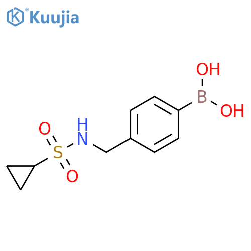 (4-(Cyclopropanesulfonamidomethyl)phenyl)boronic acid structure