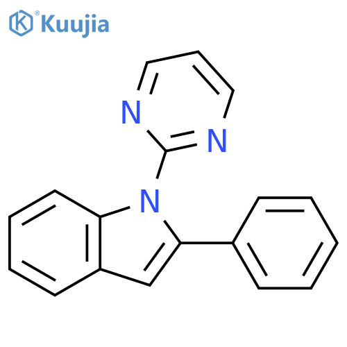 1H-Indole, 2-phenyl-1-(2-pyrimidinyl)- structure