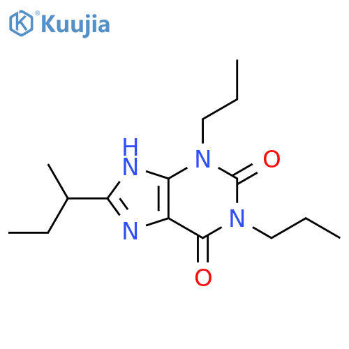 1H-Purine-2,6-dione, 3,7-dihydro-8-(1-methylpropyl)-1,3-dipropyl- structure