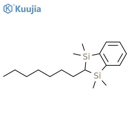 1H-1,3-Disilaindene, 2-heptyl-2,3-dihydro-1,1,3,3-tetramethyl- structure