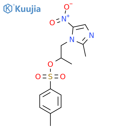 1-(2-methyl-5-nitro-1H-imidazol-1-yl)propan-2-yl 4-methylbenzene-1-sulfonate structure