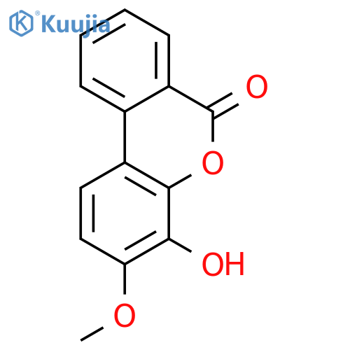 6H-Dibenzo[b,d]pyran-6-one,4-hydroxy-3-methoxy- structure