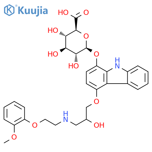 1-Hydroxy Carvedilol 1-O-β-D-Glucuronide structure