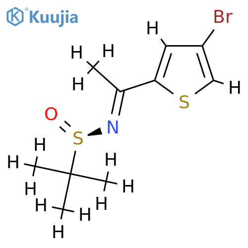 (R)-N-(1-(4-Bromothiophen-2-Yl)Ethylidene)-2-Methylpropane-2-Sulfinamide structure