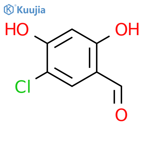 2,4-dihydroxy-5-chlorobenzaldehyde structure