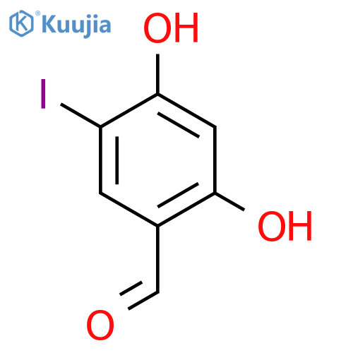 2,4-Dihydroxy-5-iodobenzaldehyde structure