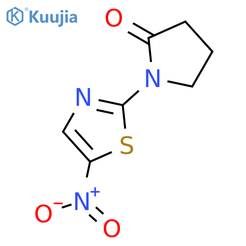1-(5-nitro-1,3-thiazol-2-yl)pyrrolidin-2-one structure