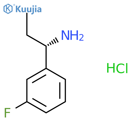 (S)-1-(3-Fluorophenyl)propan-1-amine hydrochloride structure