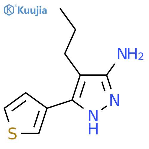 4-Propyl-3-(thiophen-3-yl)-1h-pyrazol-5-amine structure