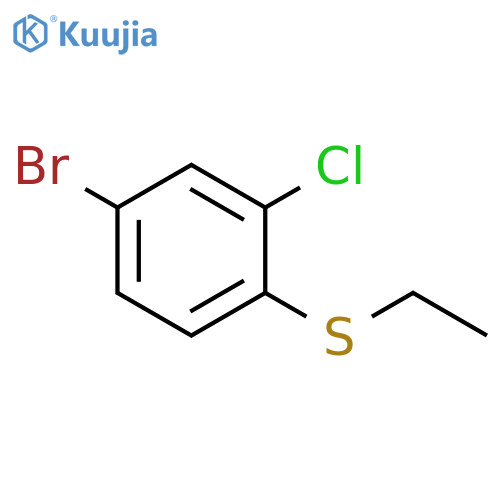 4-Bromo-2-chloro-1-(ethylsulfanyl)benzene structure