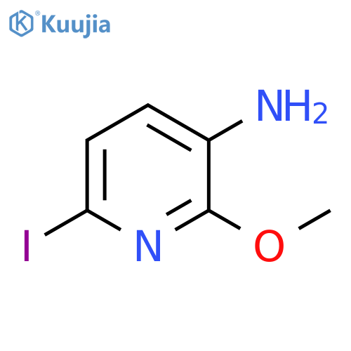 6-Iodo-2-methoxy-3-pyridinamine structure