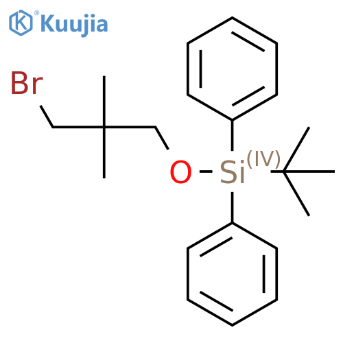 (3-Bromo-2,2-dimethylpropoxy)(tert-butyl)diphenylsilane structure