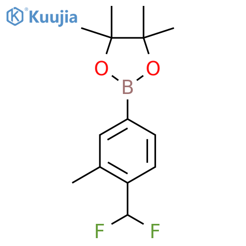 2-4-(difluoromethyl)-3-methylphenyl-4,4,5,5-tetramethyl-1,3,2-dioxaborolane structure