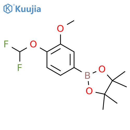 2-4-(difluoromethoxy)-3-methoxyphenyl-4,4,5,5-tetramethyl-1,3,2-dioxaborolane structure