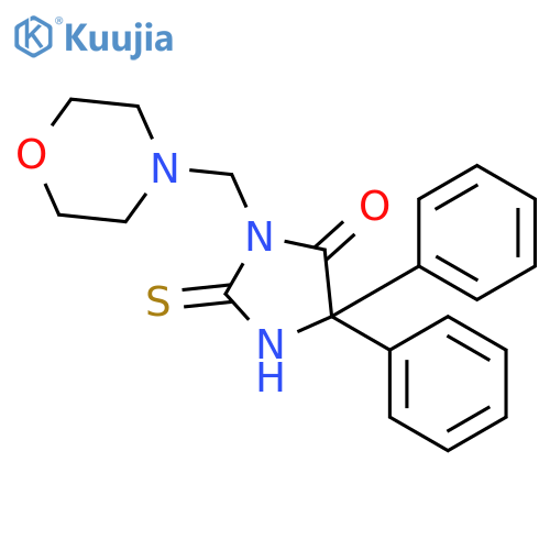 4-Imidazolidinone,3-(4-morpholinylmethyl)-5,5-diphenyl-2-thioxo- structure