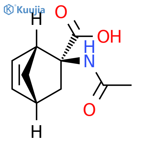 Bicyclo[2.2.1]hept-5-ene-2-carboxylicacid, 2-(acetylamino)-, (1R,2S,4R)- structure