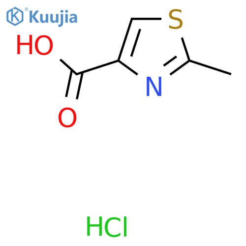 2-Methyl-1,3-thiazole-4-carboxylic acid hydrochloride structure