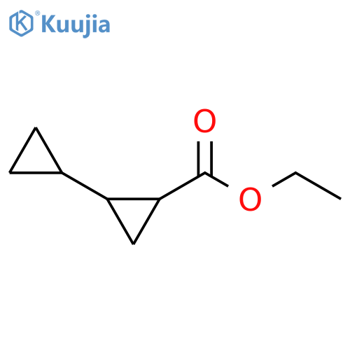 ethyl 2-cyclopropylcyclopropane-1-carboxylate structure