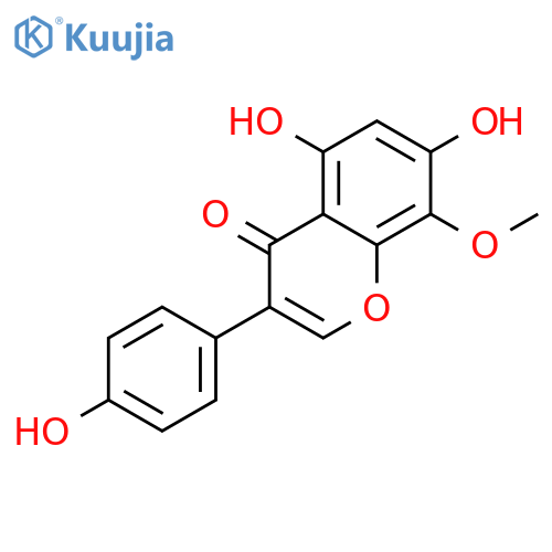 5,7-Dihydroxy-3-(4-hydroxyphenyl)-8-methoxy-4H-chromen-4-one structure