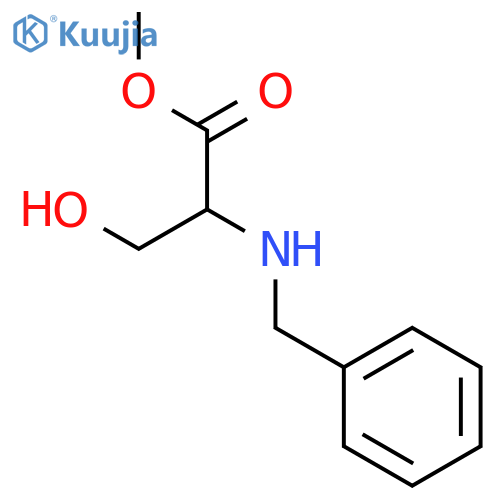 methyl (2R)-2-(benzylamino)-3-hydroxy-propanoate structure