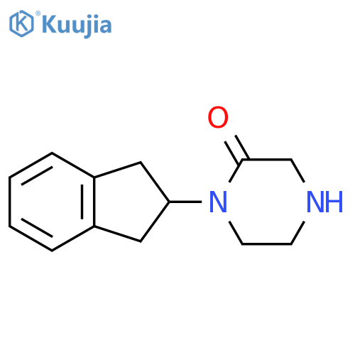1-(2,3-dihydro-1H-inden-2-yl)-2-Piperazinone structure