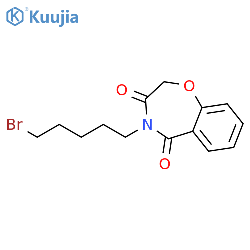 1,4-Benzoxazepine-3,5(2H,4H)-dione, 4-(5-bromopentyl)- structure