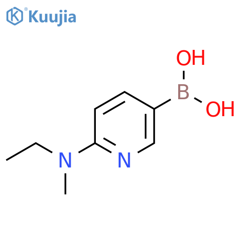 6-(Ethyl(methyl)amino)pyridine-3-boronic acid structure