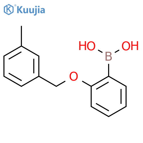 2-(3-Methylbenzyloxy)phenylboronic acid structure