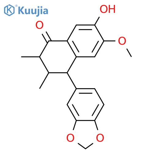 2,7'-Cyclo-8,8'-lignan-3',4,4',5,7-pentol; (7R,7'R,8S,8'S)-form, 7-Ketone, 3',4'-methylene, 4-Me ether structure