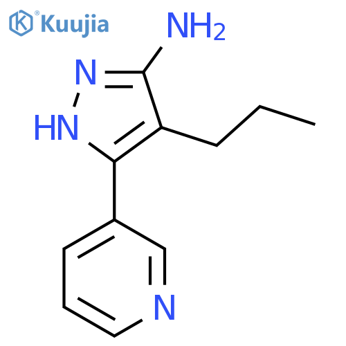 4-propyl-3-(pyridin-3-yl)-1H-pyrazol-5-amine structure