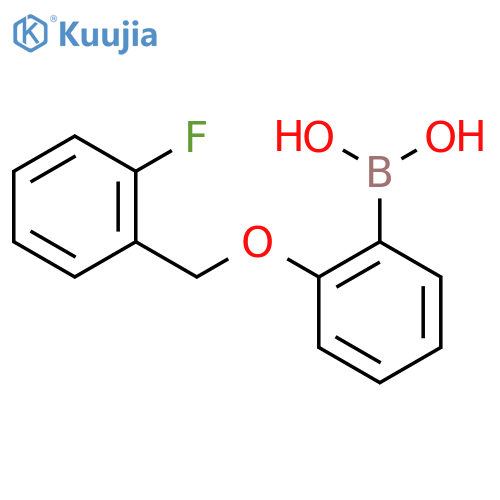 2-(2-Fluorobenzyloxy)phenylboronic acid structure