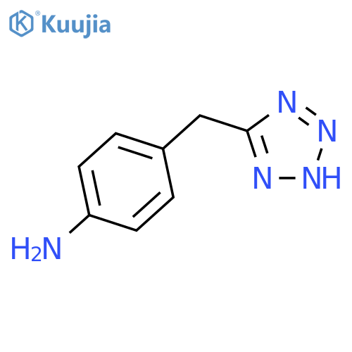4-(1H-1,2,3,4-Tetrazol-5-ylmethyl)aniline structure