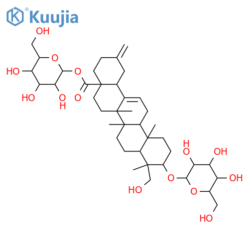 30-Noroleana-12,20(29)-dien-28-oic acid, 3-(β-D-glucopyranosyloxy)-23-hydroxy-, β-D-glucopyranosyl ester, (3β,4α)- (9CI) structure