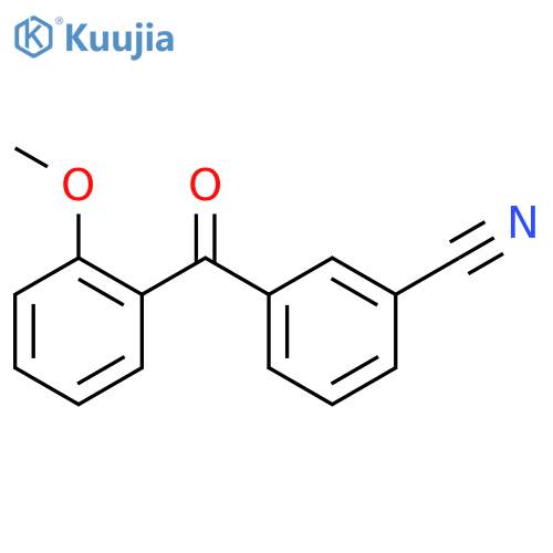 3-[(2-methoxyphenyl)carbonyl]benzonitrile structure