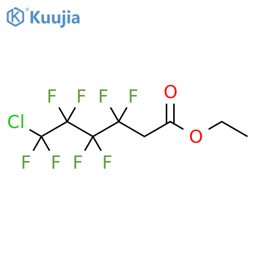 Hexanoic acid, 6-chloro-3,3,4,4,5,5,6,6-octafluoro-, ethyl ester structure