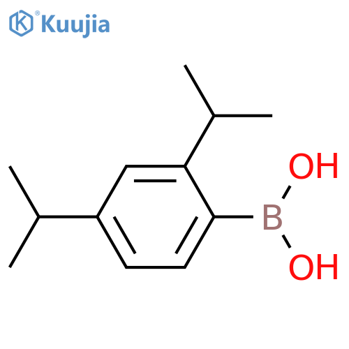 [2,4-Bis(propan-2-yl)phenyl]boronic acid structure