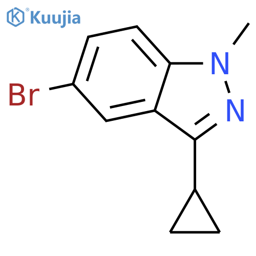 5-Bromo-3-cyclopropyl-1-methylindazole structure